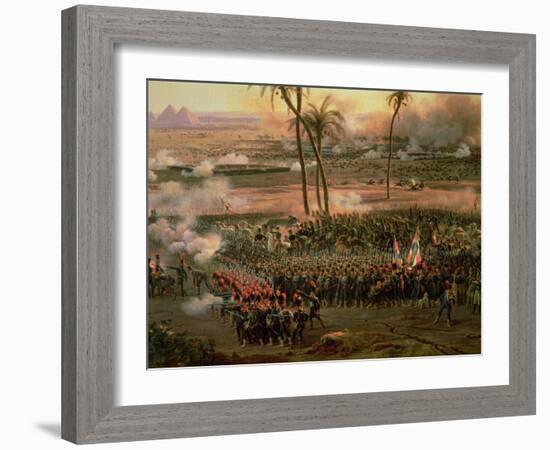 The Battle of the Pyramids, 21 July 1798, 1806-Louis Lejeune-Framed Giclee Print