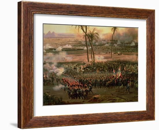 The Battle of the Pyramids, 21 July 1798, 1806-Louis Lejeune-Framed Giclee Print