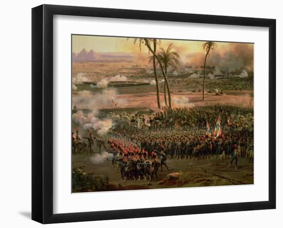 The Battle of the Pyramids, 21 July 1798, 1806-Louis Lejeune-Framed Giclee Print