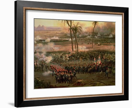 The Battle of the Pyramids, 21 July 1798, 1806-Louis Lejeune-Framed Giclee Print