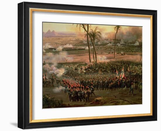 The Battle of the Pyramids, 21 July 1798, 1806-Louis Lejeune-Framed Giclee Print