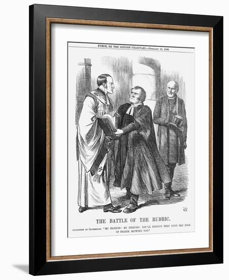 The Battle of the Rubric, 1866-John Tenniel-Framed Giclee Print