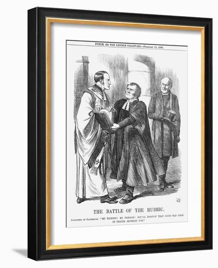 The Battle of the Rubric, 1866-John Tenniel-Framed Giclee Print