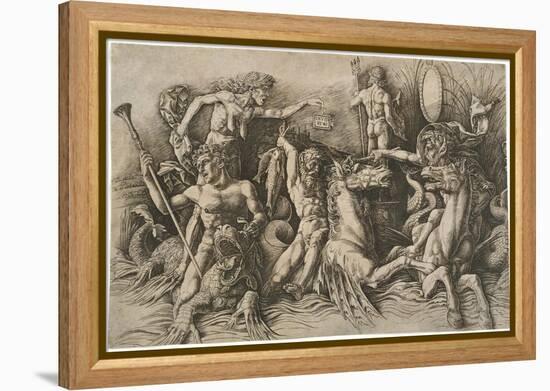 The Battle of the Sea Gods, Ca 1475-Andrea Mantegna-Framed Premier Image Canvas