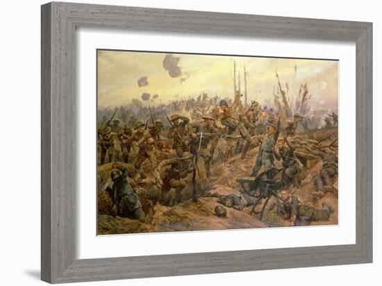 The Battle of the Somme-Richard Caton Woodville II-Framed Giclee Print