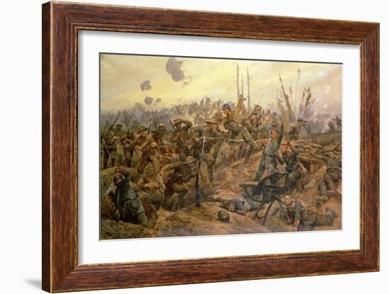 The Battle of the Somme-Richard Caton Woodville II-Framed Giclee Print