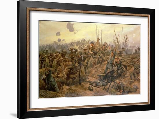 The Battle of the Somme-Richard Caton Woodville II-Framed Giclee Print