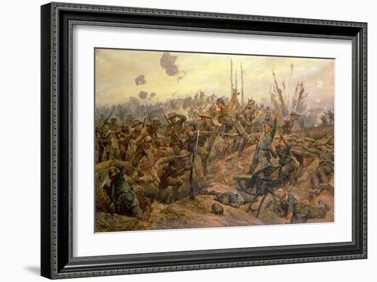 The Battle of the Somme-Richard Caton Woodville II-Framed Giclee Print