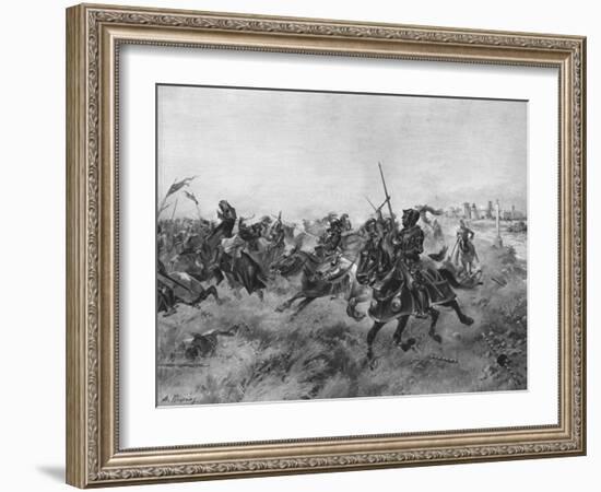 The Battle of the Spurs, 1513-Henri-Louis Dupray-Framed Giclee Print