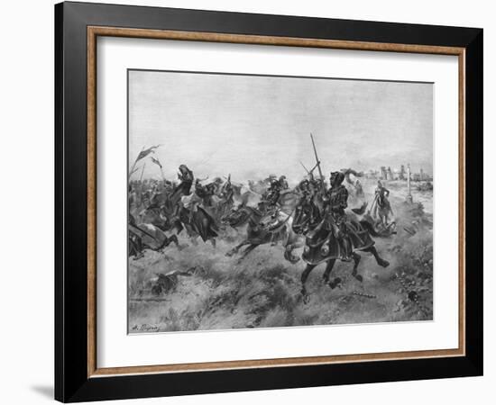 The Battle of the Spurs, 1513-Henri-Louis Dupray-Framed Giclee Print