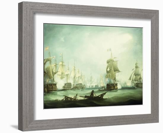 The Battle of Trafalgar, 1805-Thomas Buttersworth-Framed Giclee Print