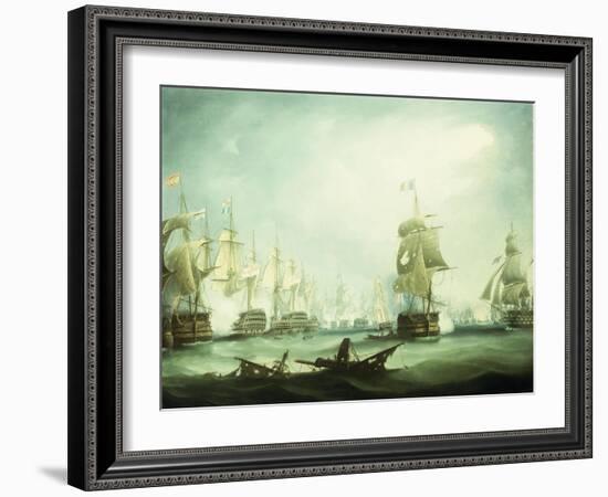 The Battle of Trafalgar, 1805-Thomas Buttersworth-Framed Giclee Print