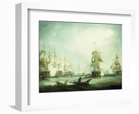 The Battle of Trafalgar, 1805-Thomas Buttersworth-Framed Giclee Print