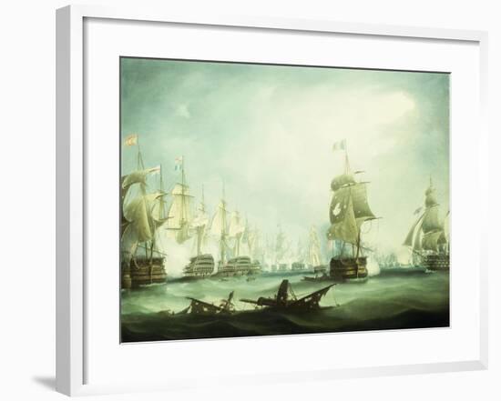 The Battle of Trafalgar, 1805-Thomas Buttersworth-Framed Giclee Print