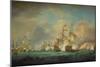 The Battle of Trafalgar, 21st October 1805. Painted 1806-Thomas Whitcombe-Mounted Giclee Print