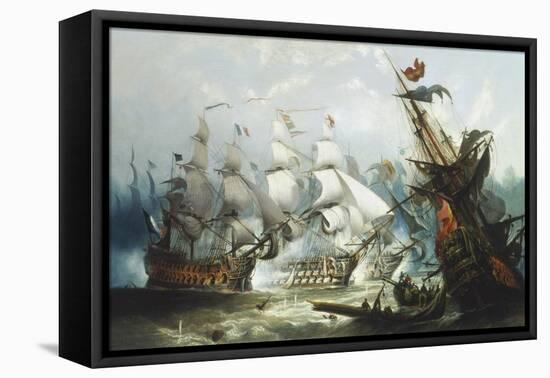 The Battle of Trafalgar, c.1875-John Callow-Framed Premier Image Canvas