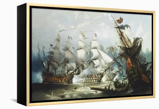 The Battle of Trafalgar, c.1875-John Callow-Framed Premier Image Canvas