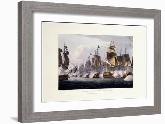 The Battle of Trafalgar, October 21st 1805, 1816-Thomas Whitcombe-Framed Giclee Print