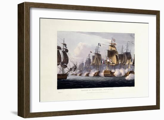 The Battle of Trafalgar, October 21st 1805, 1816-Thomas Whitcombe-Framed Giclee Print