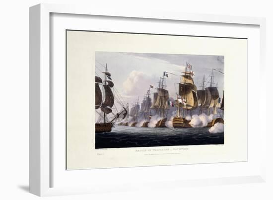 The Battle of Trafalgar, October 21st 1805, 1816-Thomas Whitcombe-Framed Giclee Print