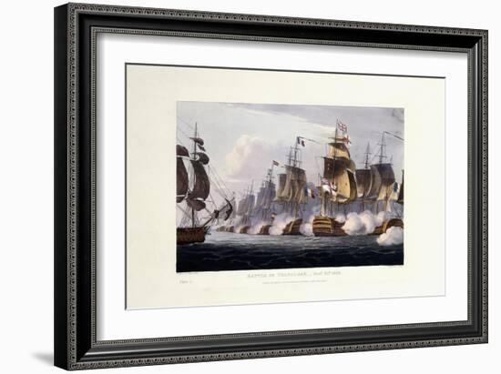 The Battle of Trafalgar, October 21st 1805, 1816-Thomas Whitcombe-Framed Giclee Print