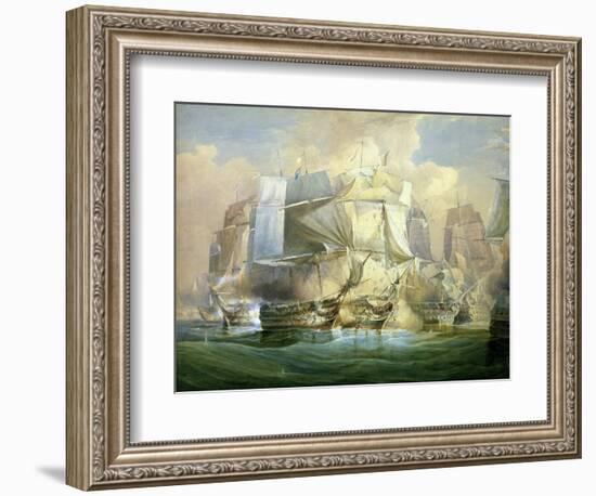 The Battle of Trafalgar, the Beginning of the Action, 21st October 1805-William John Huggins-Framed Giclee Print