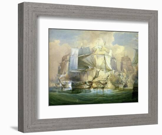 The Battle of Trafalgar, the Beginning of the Action, 21st October 1805-William John Huggins-Framed Giclee Print