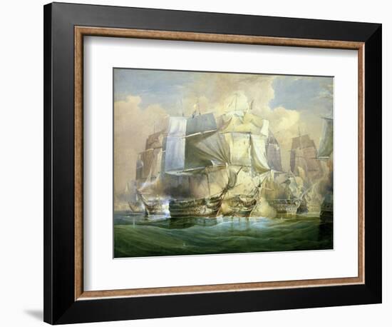 The Battle of Trafalgar, the Beginning of the Action, 21st October 1805-William John Huggins-Framed Giclee Print