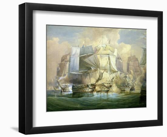 The Battle of Trafalgar, the Beginning of the Action, 21st October 1805-William John Huggins-Framed Giclee Print