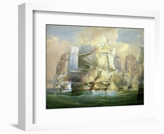 The Battle of Trafalgar, the Beginning of the Action, 21st October 1805-William John Huggins-Framed Giclee Print