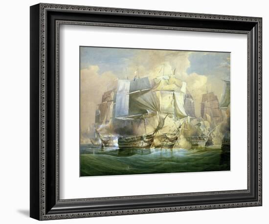 The Battle of Trafalgar, the Beginning of the Action, 21st October 1805-William John Huggins-Framed Giclee Print