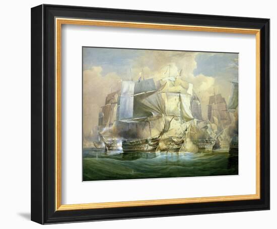 The Battle of Trafalgar, the Beginning of the Action, 21st October 1805-William John Huggins-Framed Giclee Print