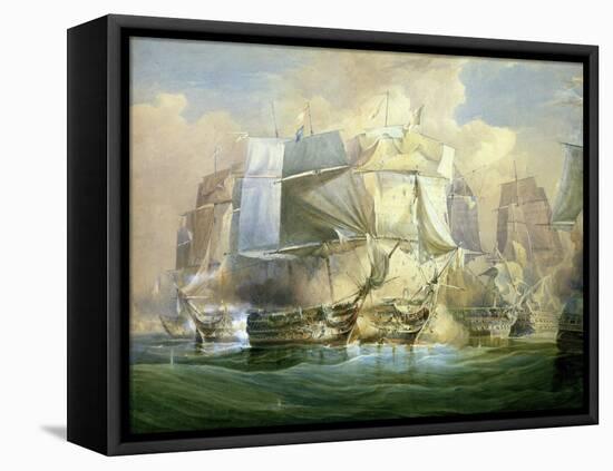 The Battle of Trafalgar, the Beginning of the Action, 21st October 1805-William John Huggins-Framed Premier Image Canvas
