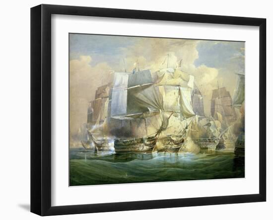 The Battle of Trafalgar, the Beginning of the Action, 21st October 1805-William John Huggins-Framed Giclee Print