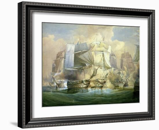 The Battle of Trafalgar, the Beginning of the Action, 21st October 1805-William John Huggins-Framed Giclee Print