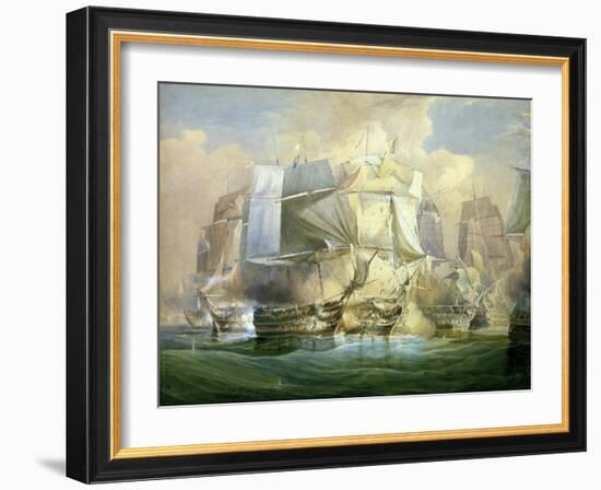 The Battle of Trafalgar, the Beginning of the Action, 21st October 1805-William John Huggins-Framed Giclee Print