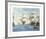 The Battle of Trafalgar-Montague Dawson-Framed Premium Giclee Print