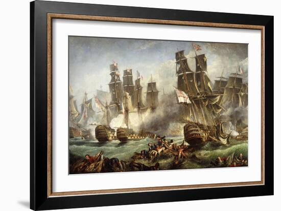 The Battle of Trafalgar-null-Framed Giclee Print