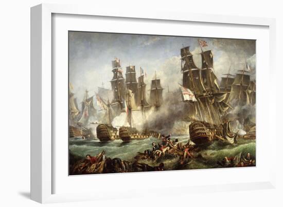 The Battle of Trafalgar-null-Framed Giclee Print