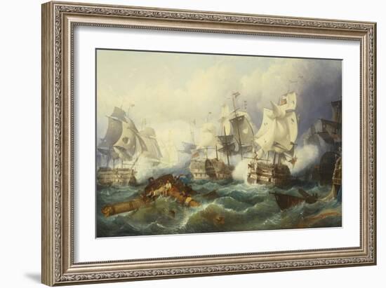 The Battle of Trafalgar-Philip James De Loutherbourg-Framed Giclee Print