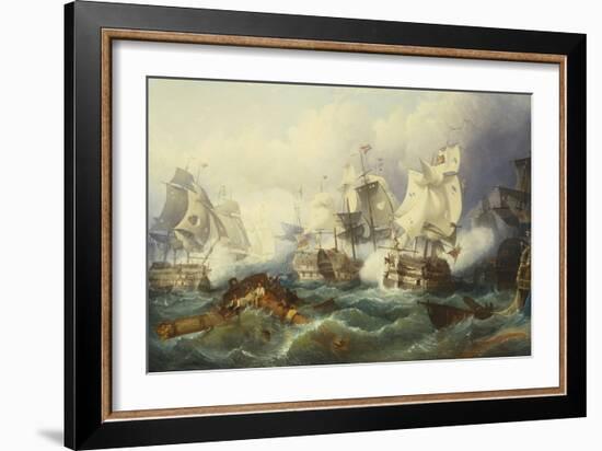 The Battle of Trafalgar-Philip James De Loutherbourg-Framed Giclee Print