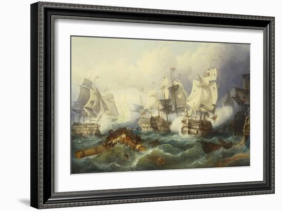 The Battle of Trafalgar-Philip James De Loutherbourg-Framed Giclee Print