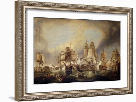 The Battle of Trafalgar-(after) William Clarkson Stanfield-Framed Giclee Print