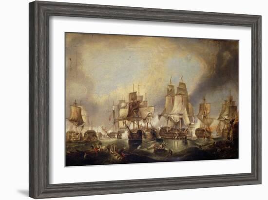 The Battle of Trafalgar-(after) William Clarkson Stanfield-Framed Giclee Print