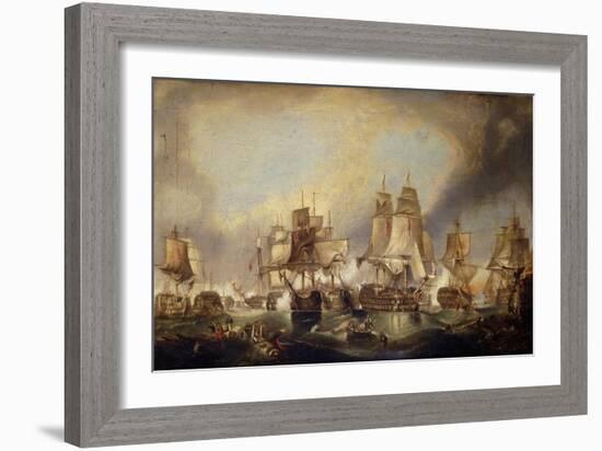 The Battle of Trafalgar-(after) William Clarkson Stanfield-Framed Giclee Print