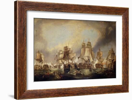 The Battle of Trafalgar-(after) William Clarkson Stanfield-Framed Giclee Print