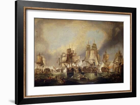 The Battle of Trafalgar-(after) William Clarkson Stanfield-Framed Giclee Print