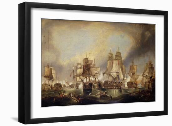 The Battle of Trafalgar-(after) William Clarkson Stanfield-Framed Giclee Print