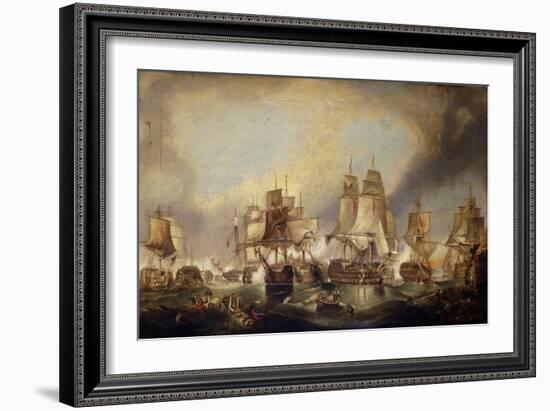 The Battle of Trafalgar-(after) William Clarkson Stanfield-Framed Giclee Print