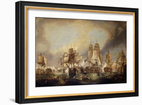 The Battle of Trafalgar-(after) William Clarkson Stanfield-Framed Giclee Print